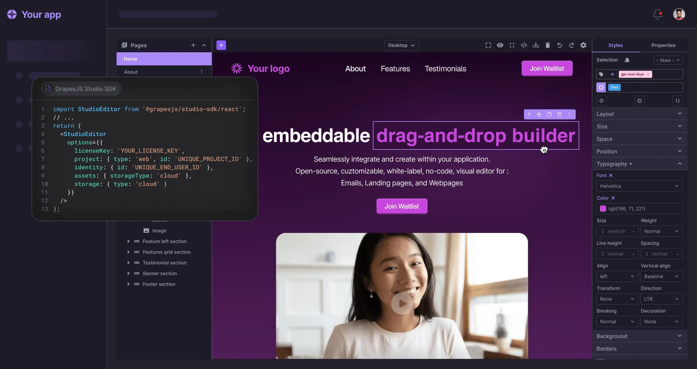 HTML Builder Demo