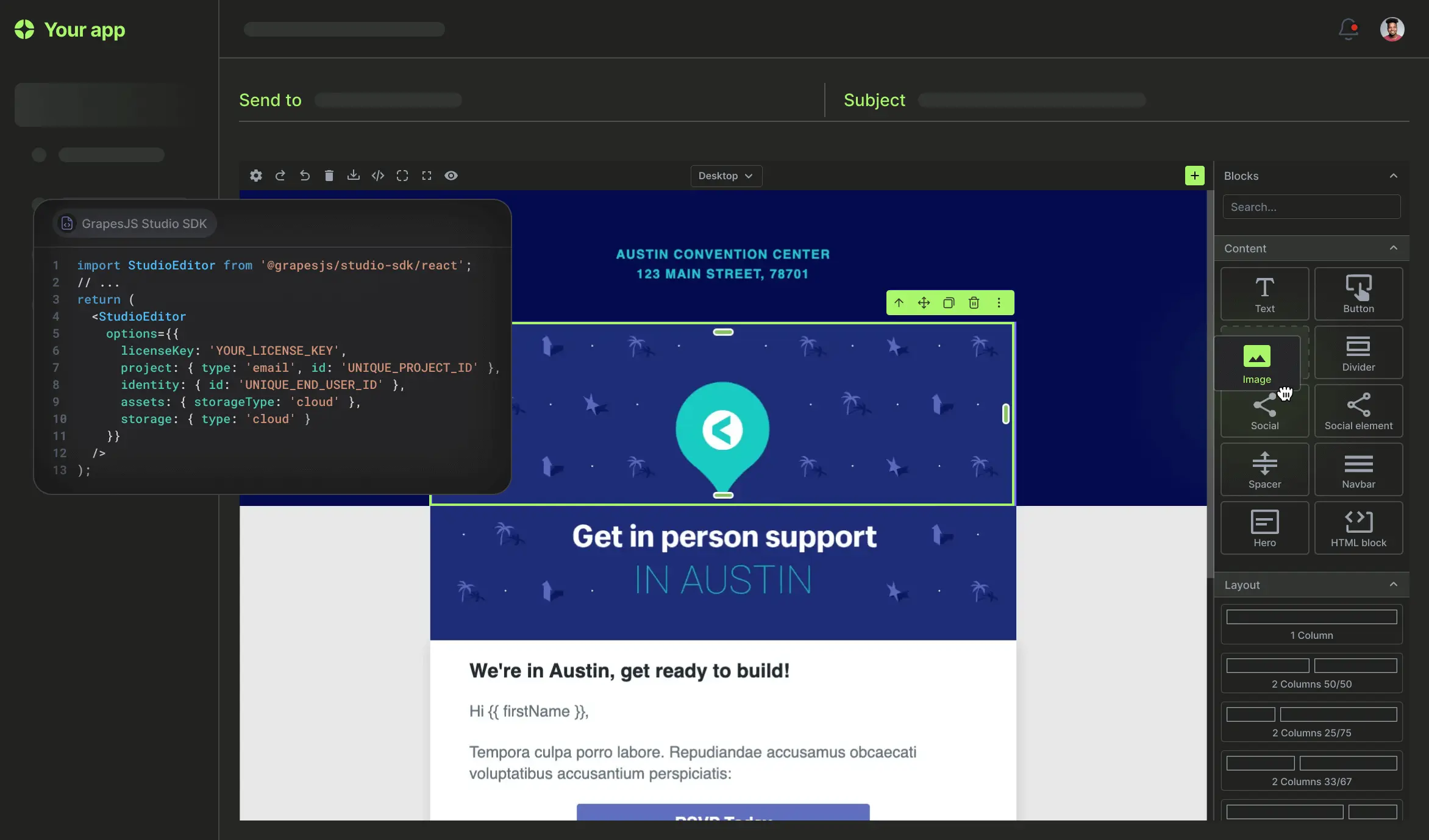 Newsletter Builder Demo